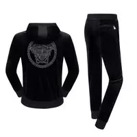 versace coton survetement manches longues hoodie black